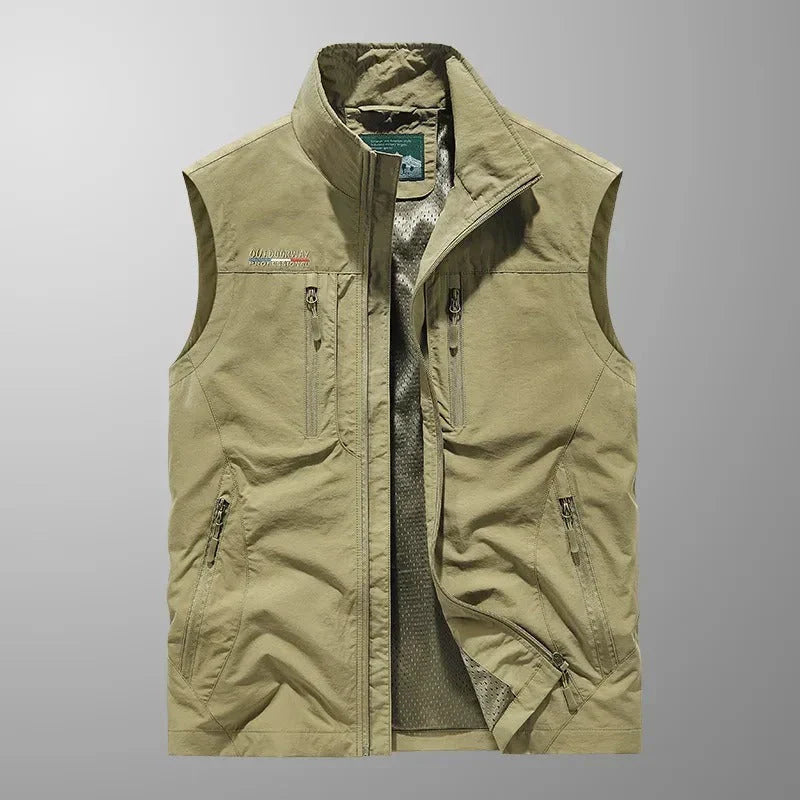Bo™ | Andningsbar Cargo Bodywarmer med Flera Fickor