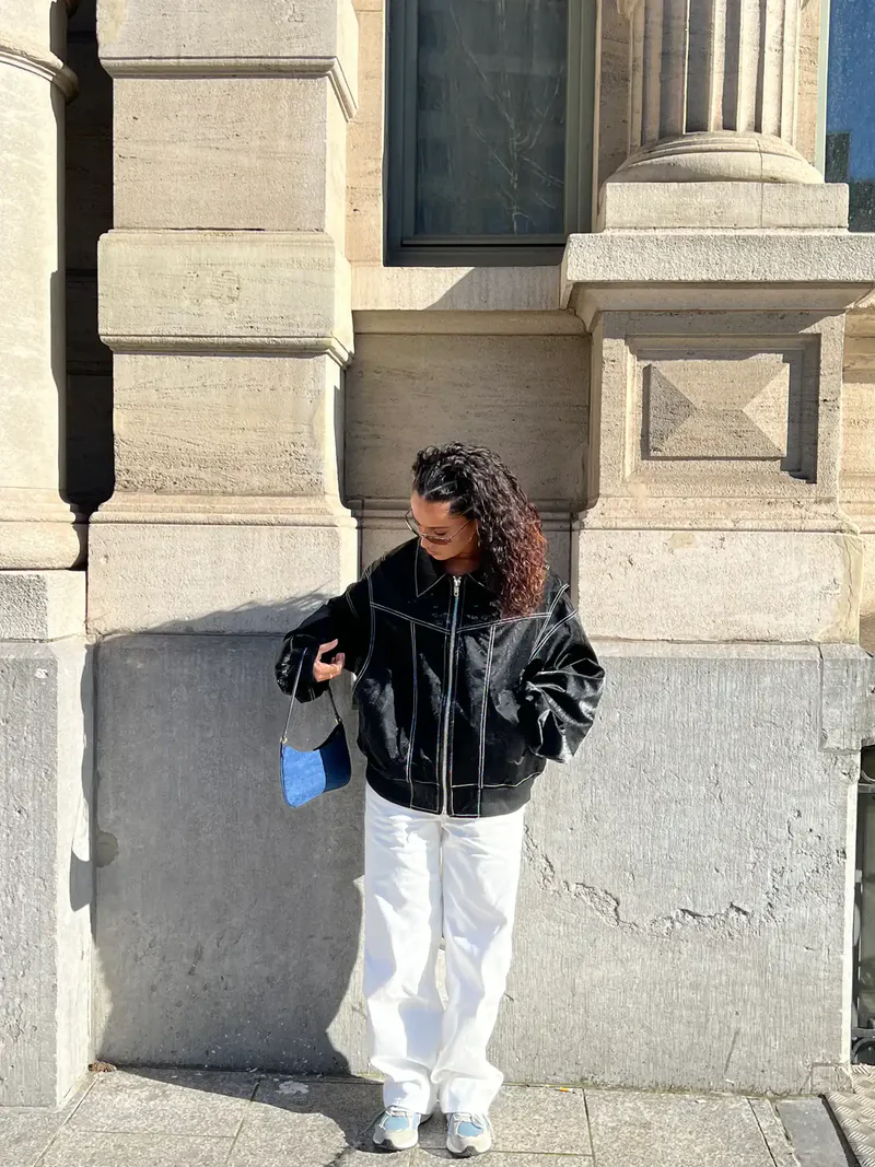 NALIYAH - OVERSIZEDEDFÄRG BLOCK VINDJACKA DAM